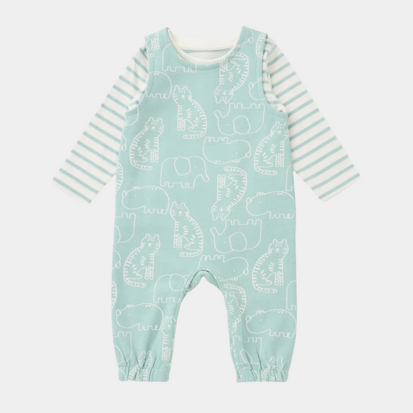 Babies 2pce Dungaree Set