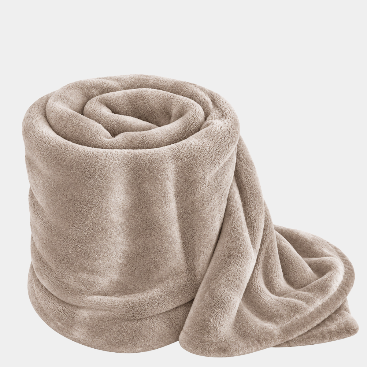 Tan Faux Mink Throw