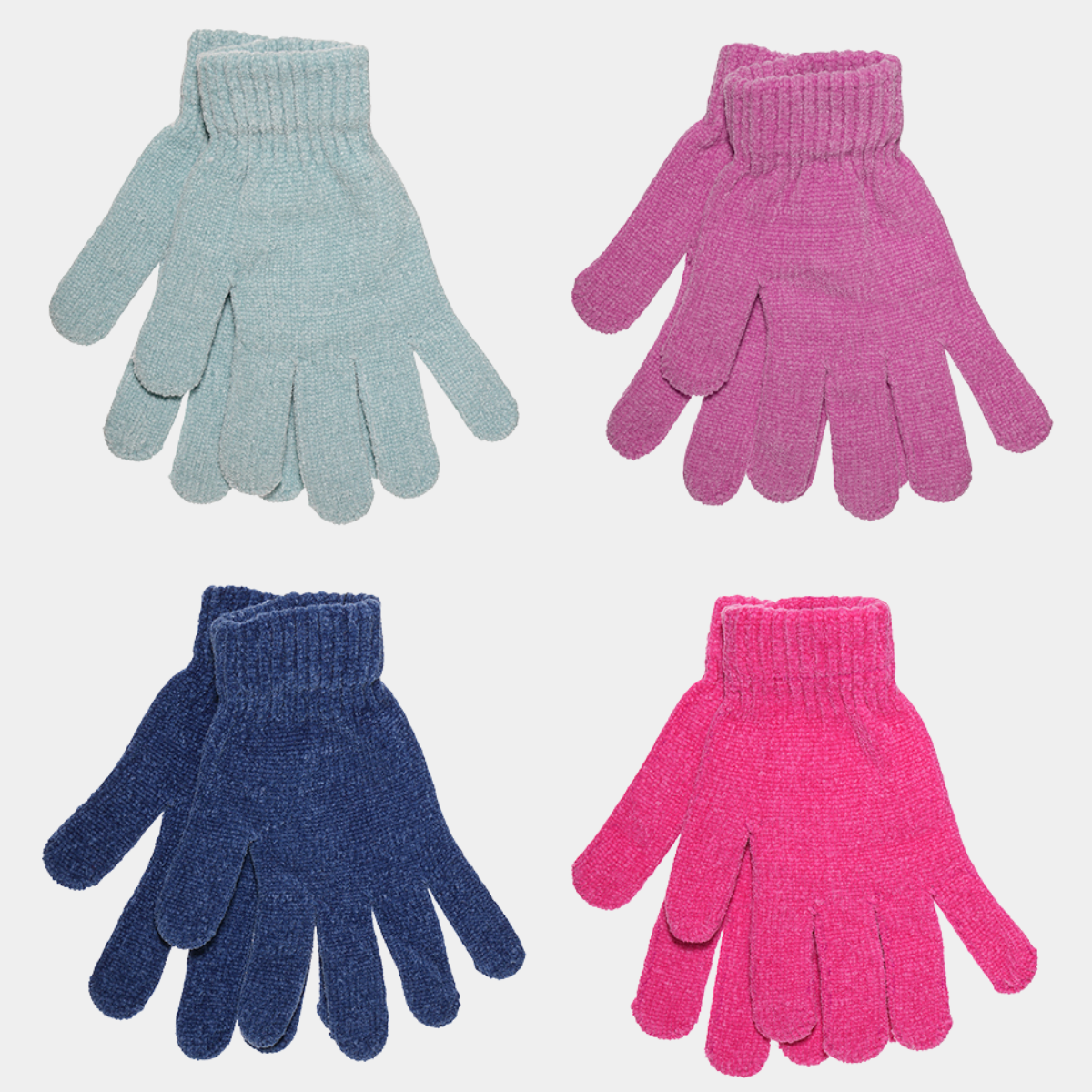 Ladies Chenille Gloves