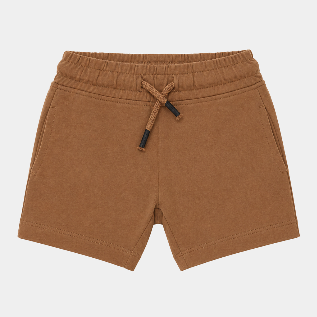 Kids Brown Jersey Shorts