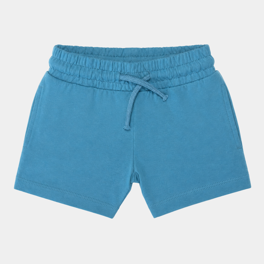 Kids Light Blue Jersey Shorts