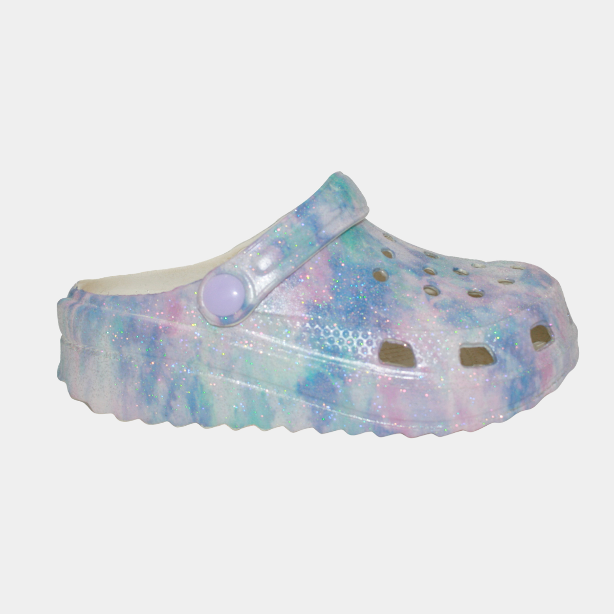 Girls Blue Multi Clogs