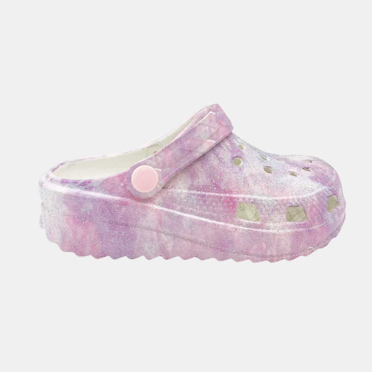 Girls Lilac Multi Clogs