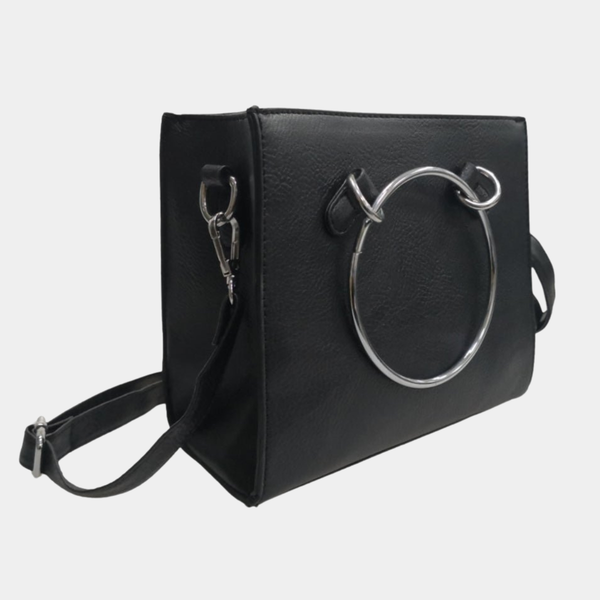 Black Ring Handle Bag