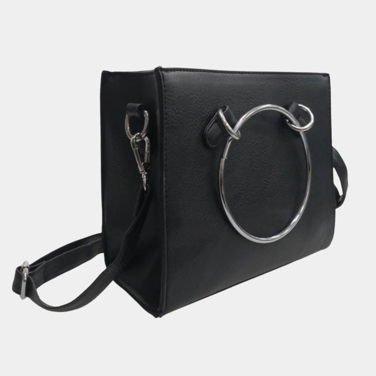 Black Ring Handle Bag