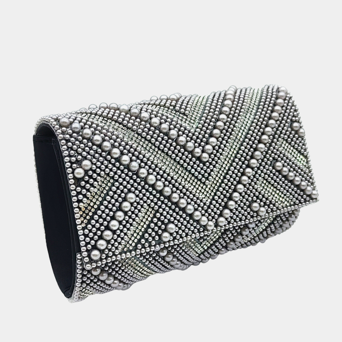 Black Embellished Clutch Bag