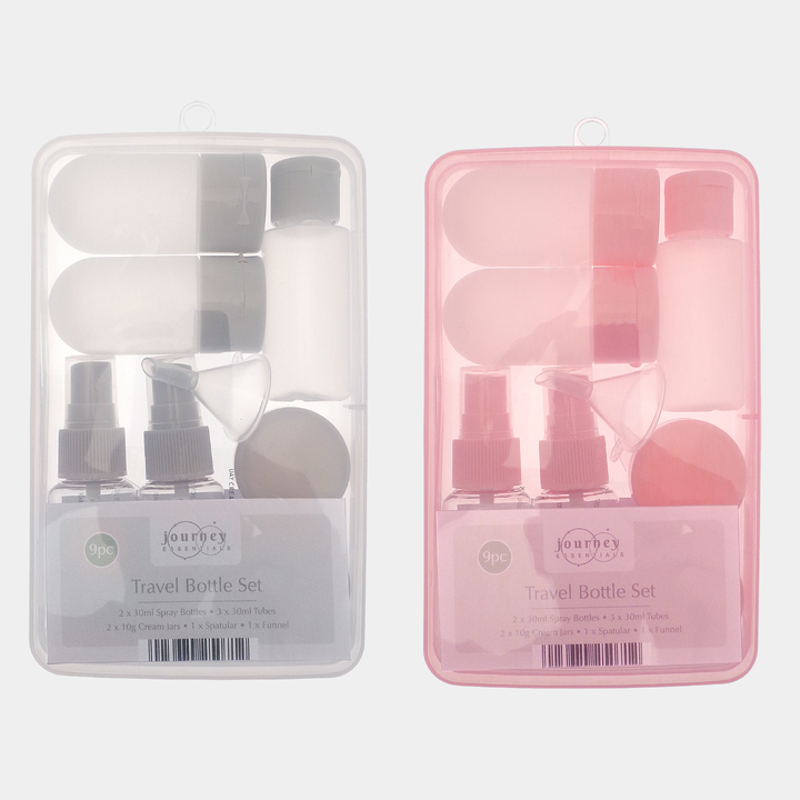 9pce Travel Bottle Set
