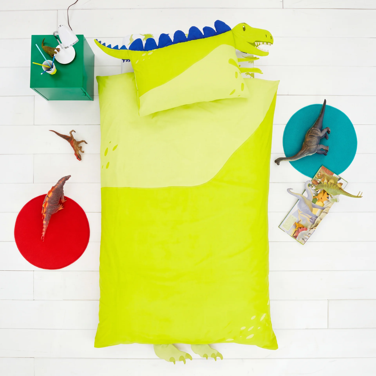 Reversible Dino Single Duvet Set