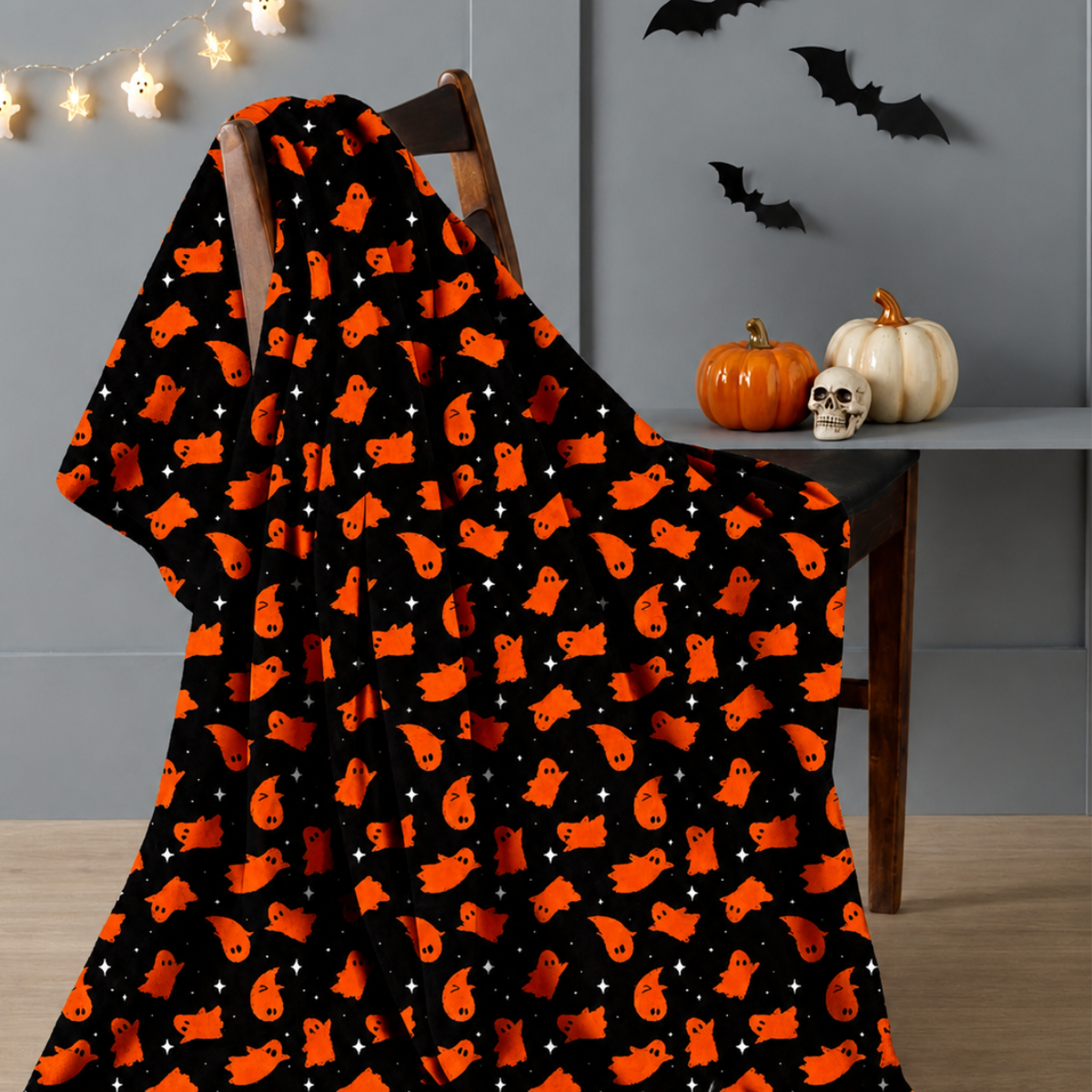 Ghost Design Halloween Throw 120x150cm