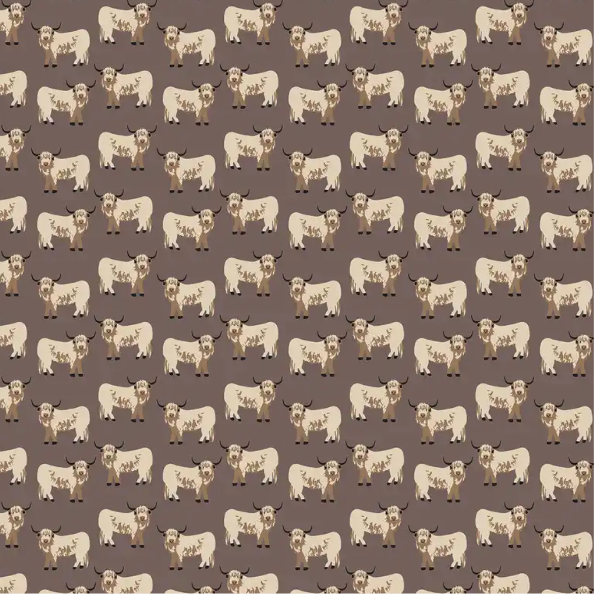 Highland Cow Flannel Throw 120x150cm