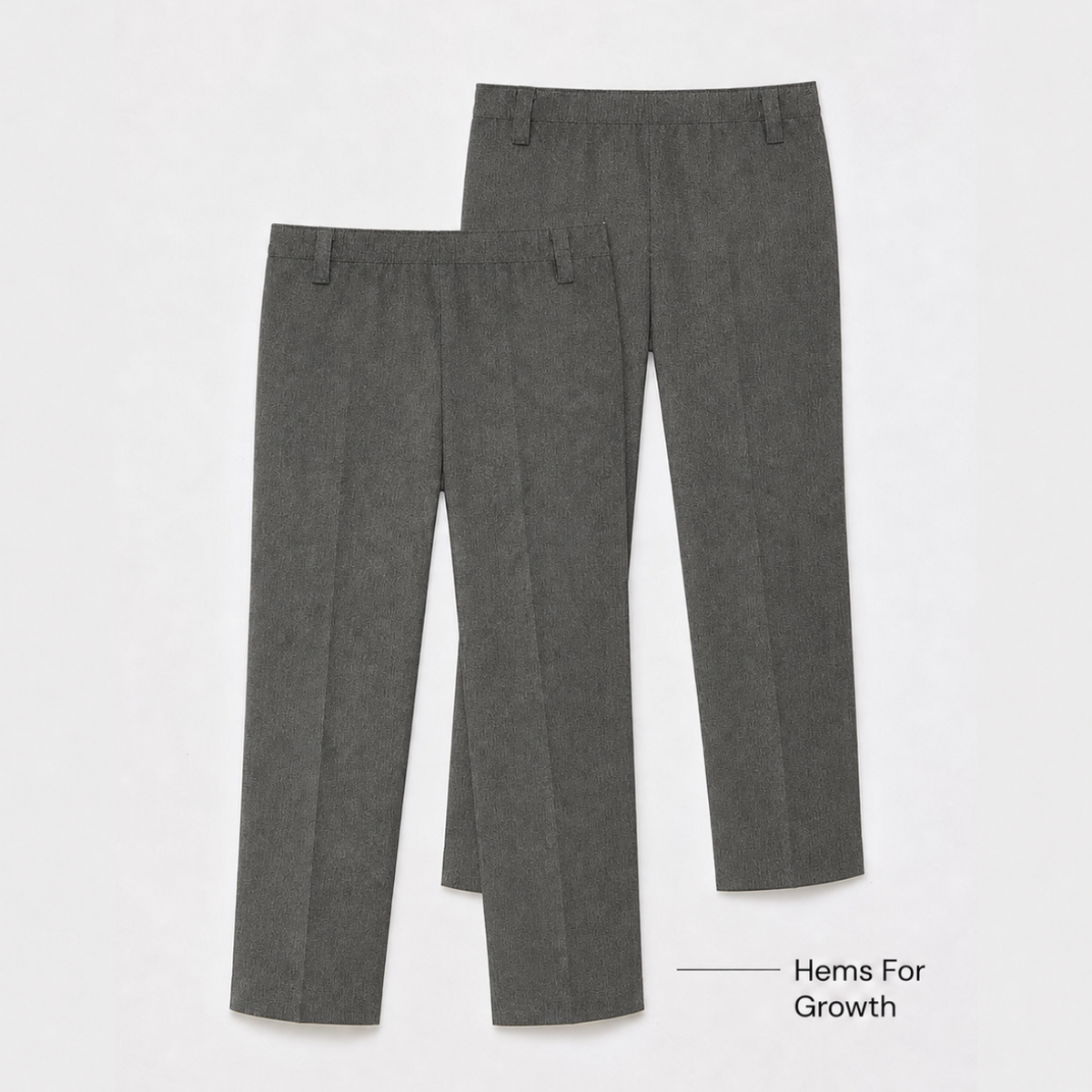 Boys Regular Pull On 2pk School Trouser
