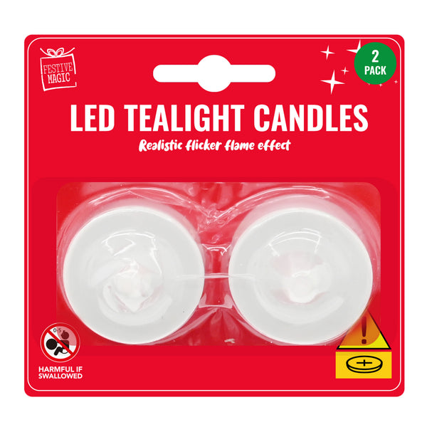 LED Tealight Candle 2pc