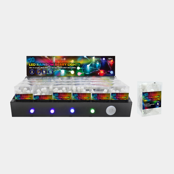 LED Mini Berries Colour Change b/op 10pc