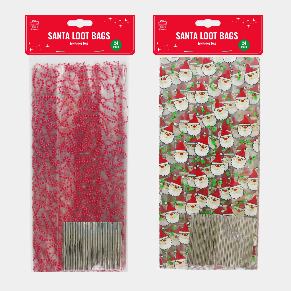 Party Loot Bags 24pc with ties
