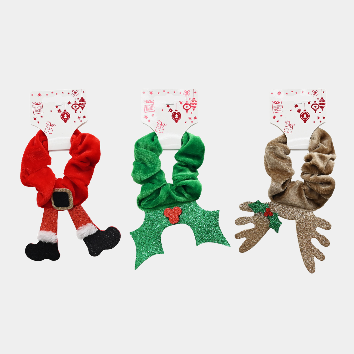 Christmas Hair scrunchie x 1