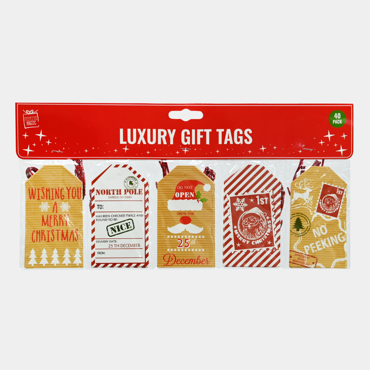 Retro Gift Tags 40pc