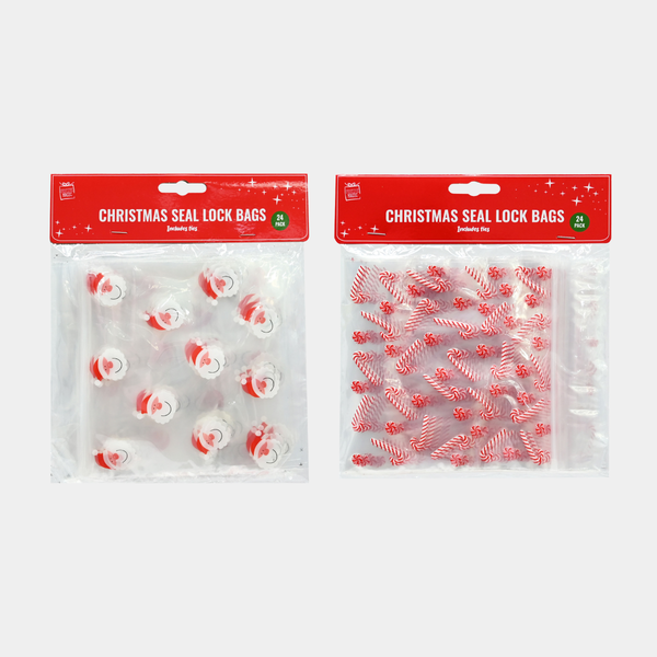 XMAS LOOT BAG 24pc 17x15cm