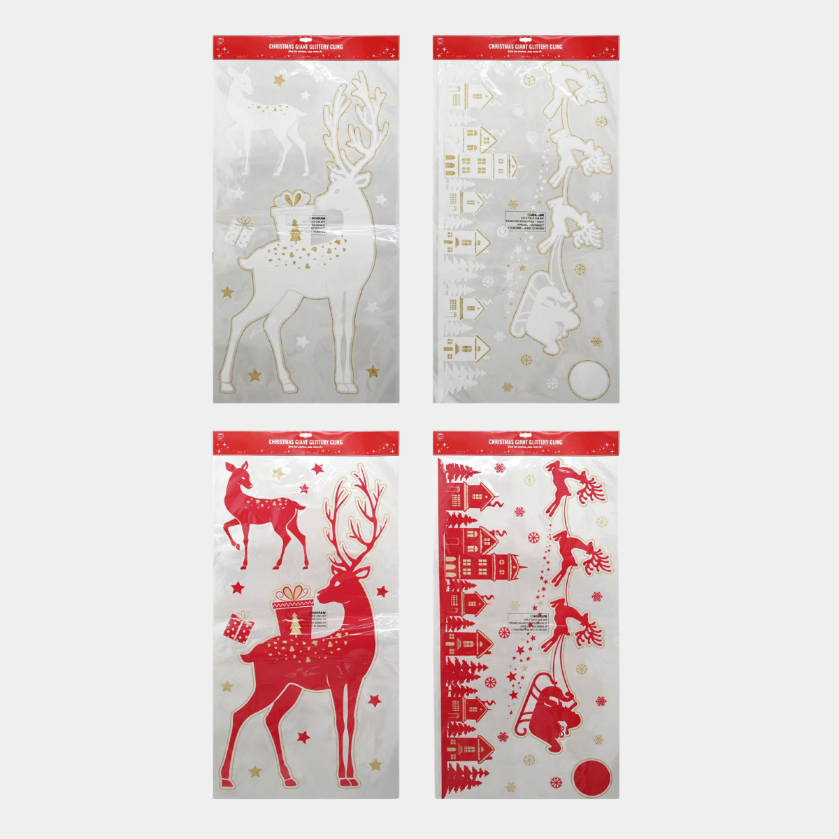 Giant Christmas Window decal sheet 90cm x 1