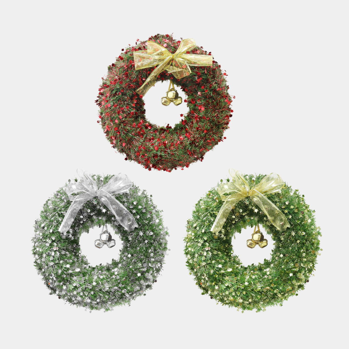 Tinsel wreath 40cm