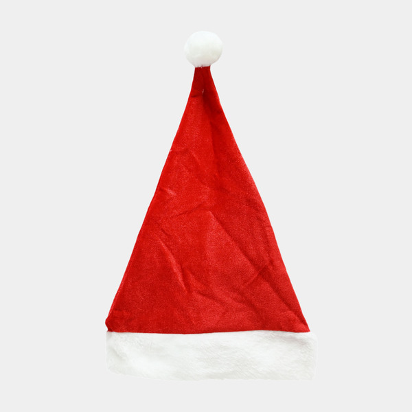 Santa hat velvet adult