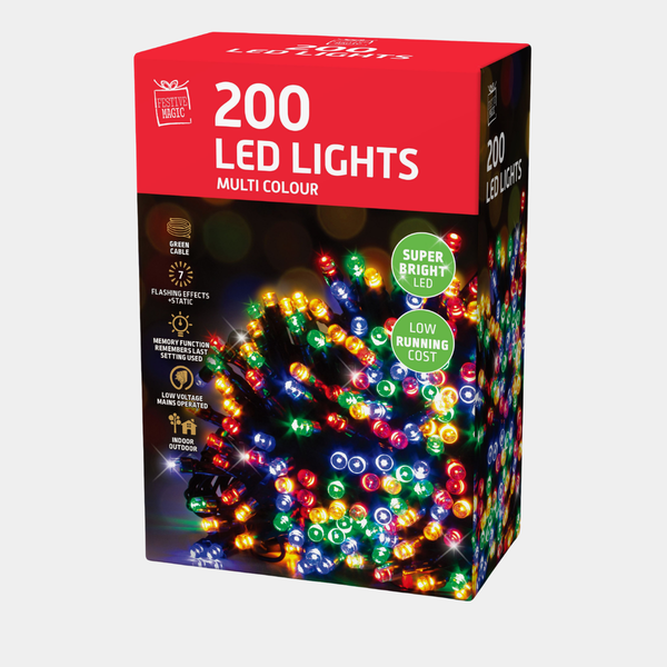 LED lights 200 multi