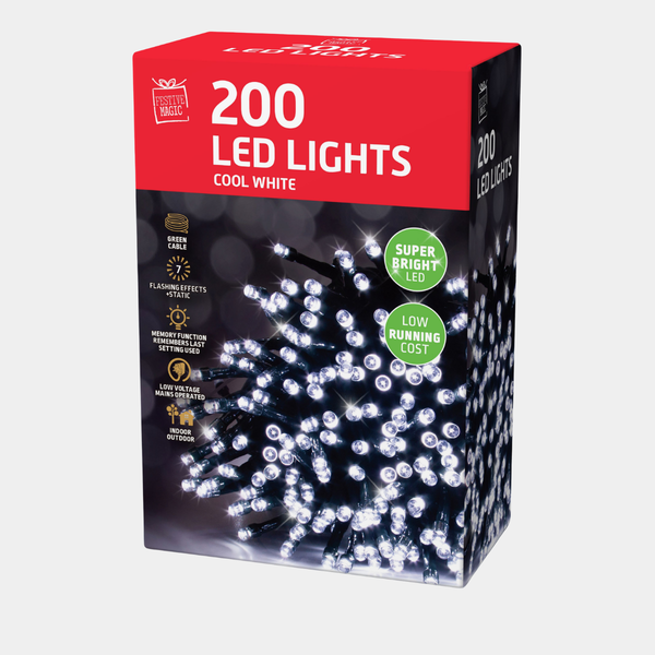 LED lights 200 white