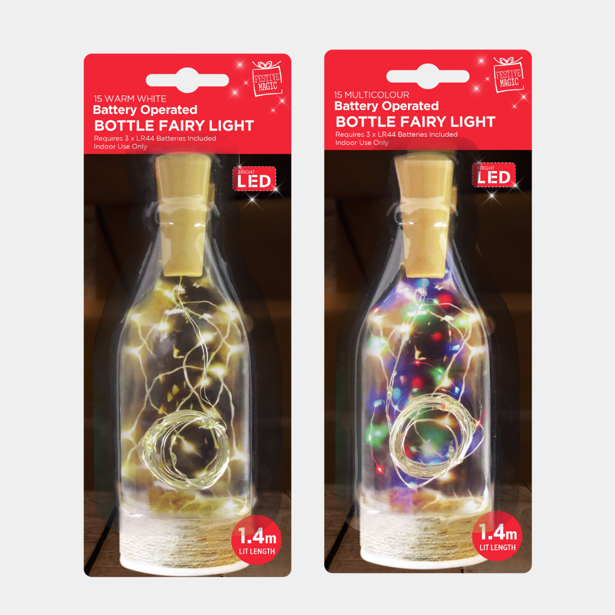Wine bottle fairy lights 1.4m