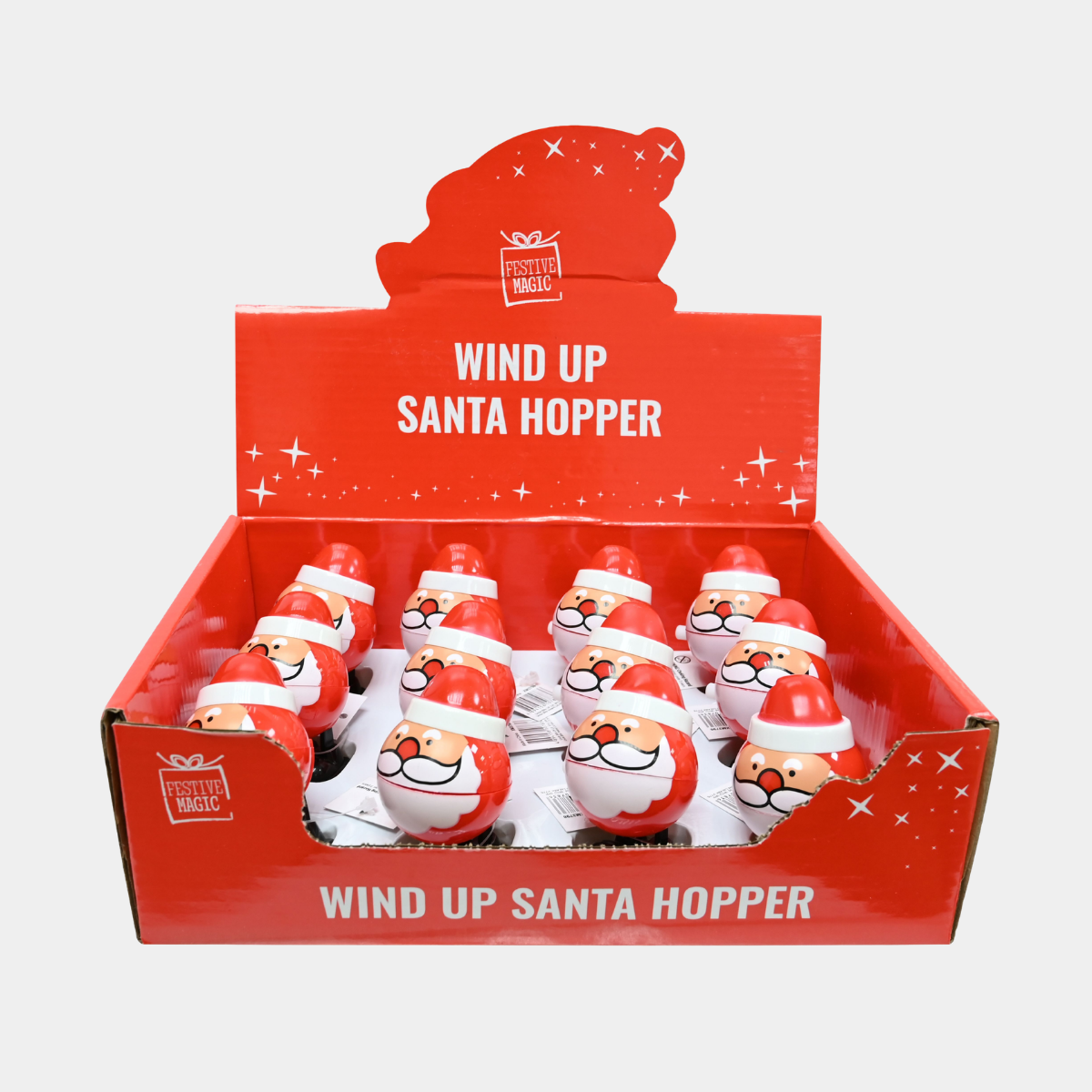 Wind up jumbo chubby santa