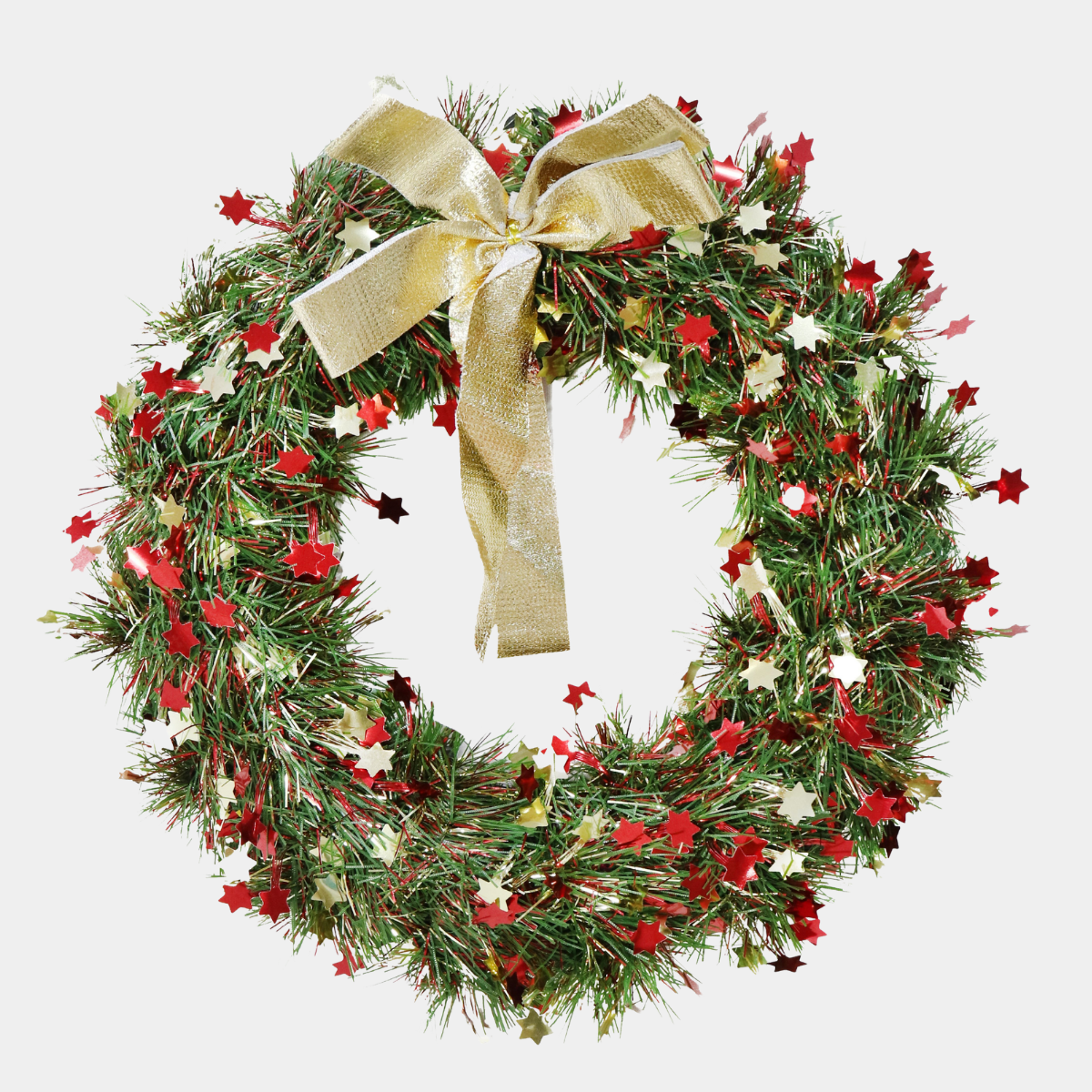 Tinsel wreath 25cm