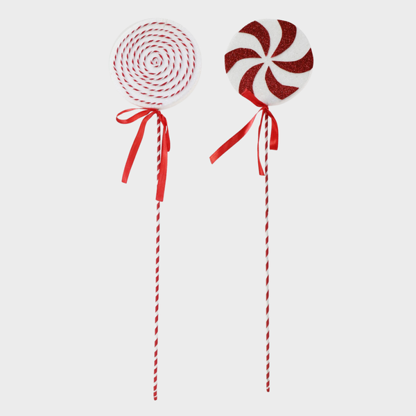 Candy Cane Lollipop 50cm asst