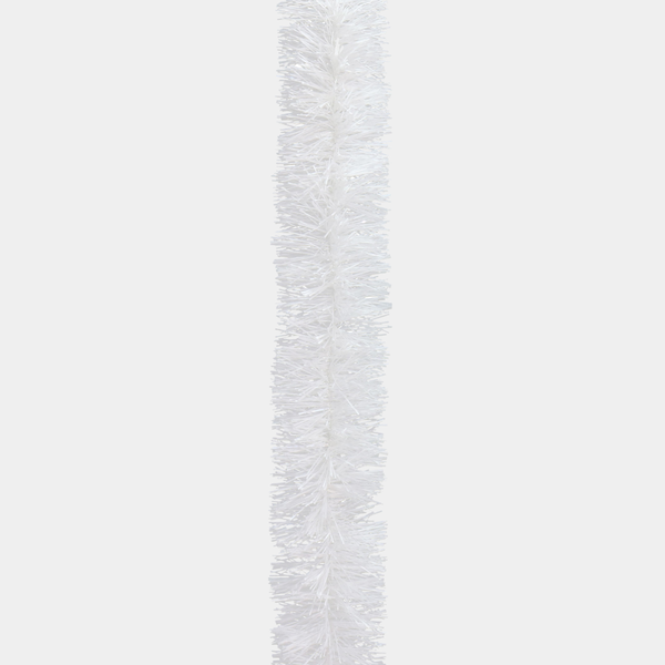 Tinsel 2m fine cut white