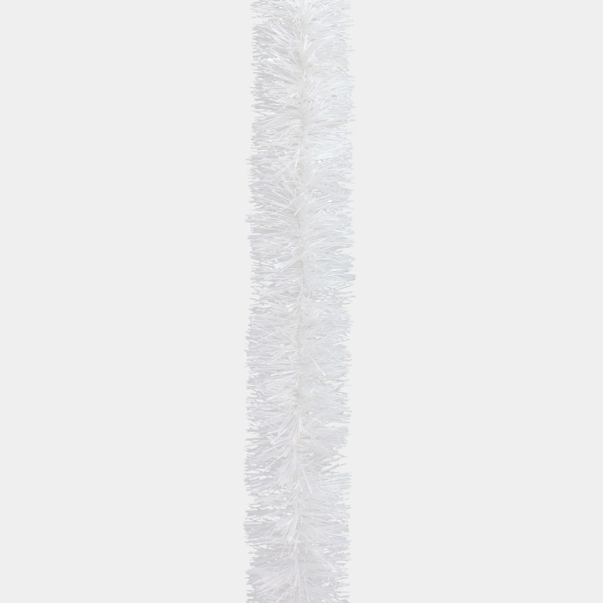 Tinsel 2m fine cut white