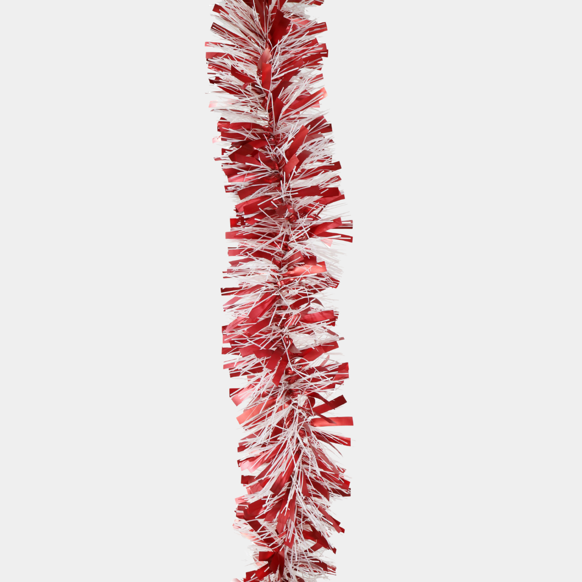 Red-white tinsel 2m mix cut