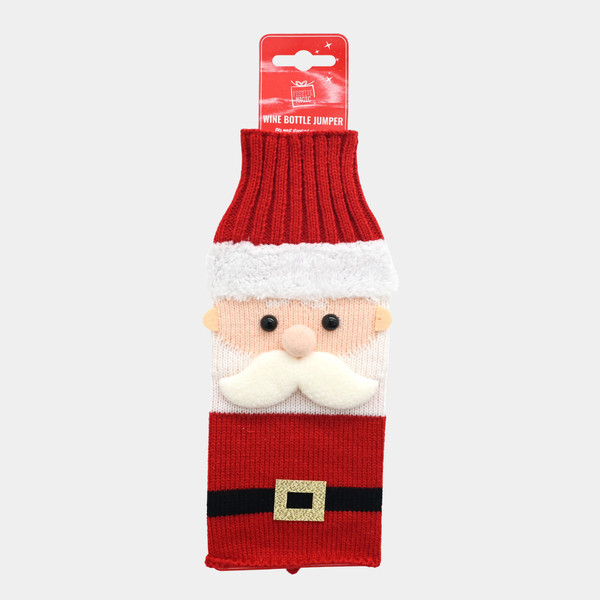 Santa wine bottle jumper