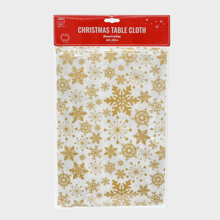Table cloth gold rect asst