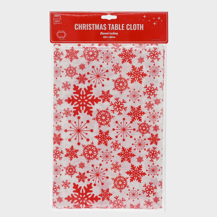 Table cloth red rect asst