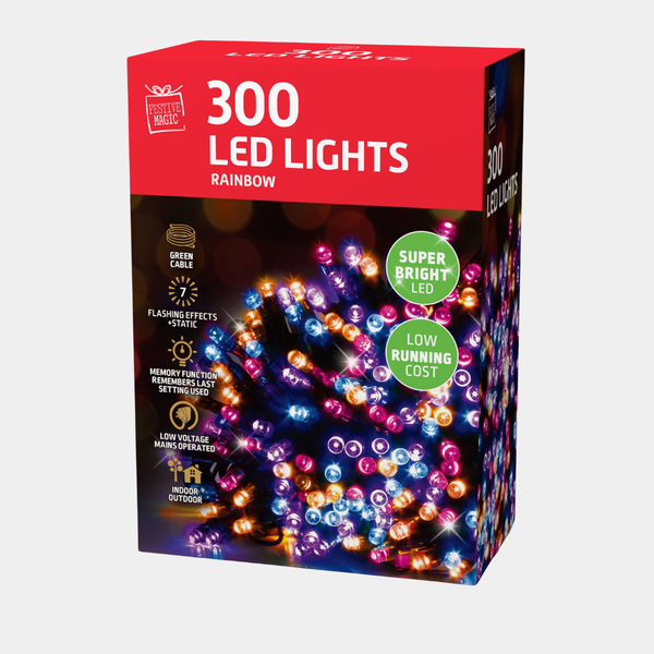 LED lights 300 rainbow