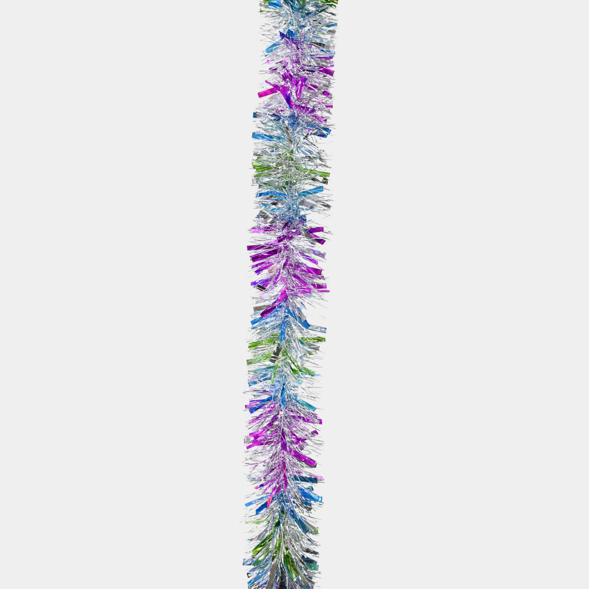 Rainbow tinsel 2m