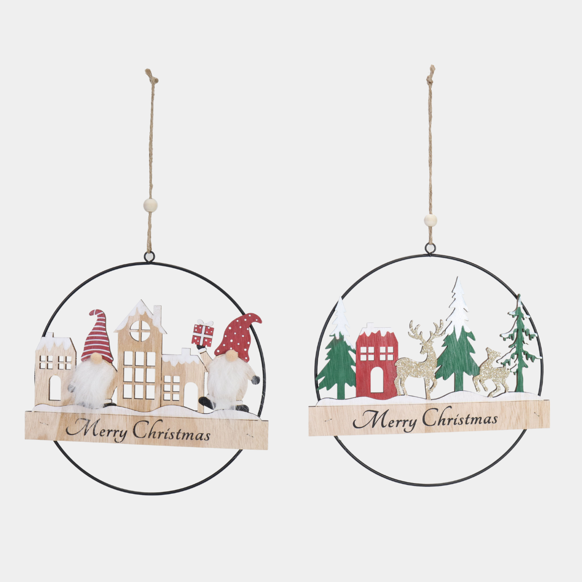 Christmas Hanging Wreath 21cm