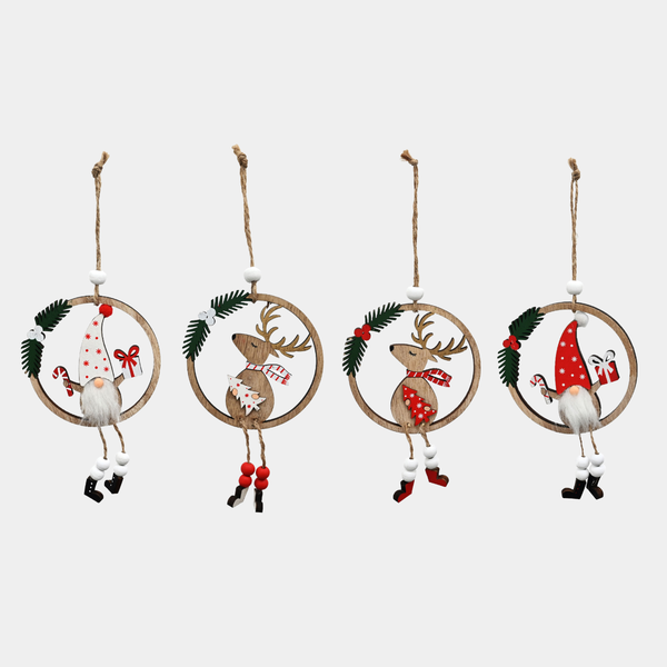 Hanging wreath decoration - 1pce