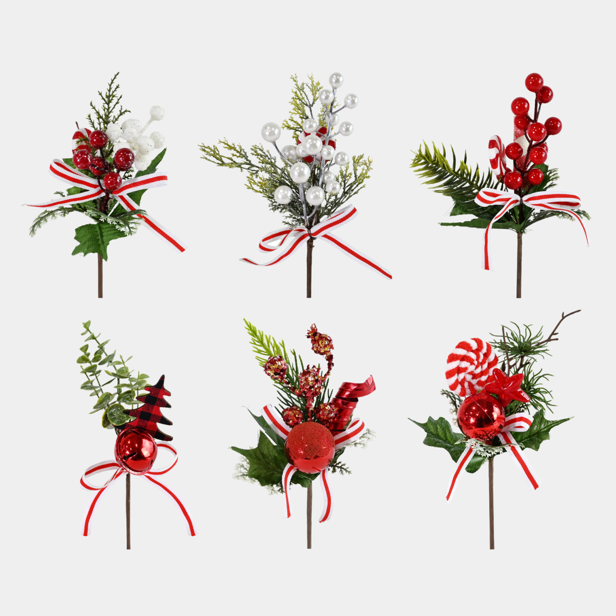 FOLIAGE PICK WITH DECO 20cm  x 1