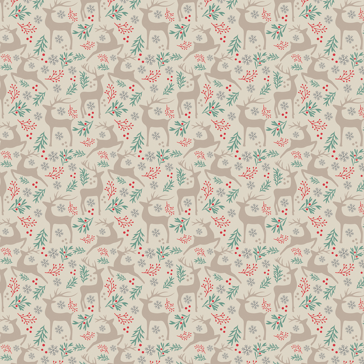 Luxury Printed Reindeer Flannel Throw 120X150CM