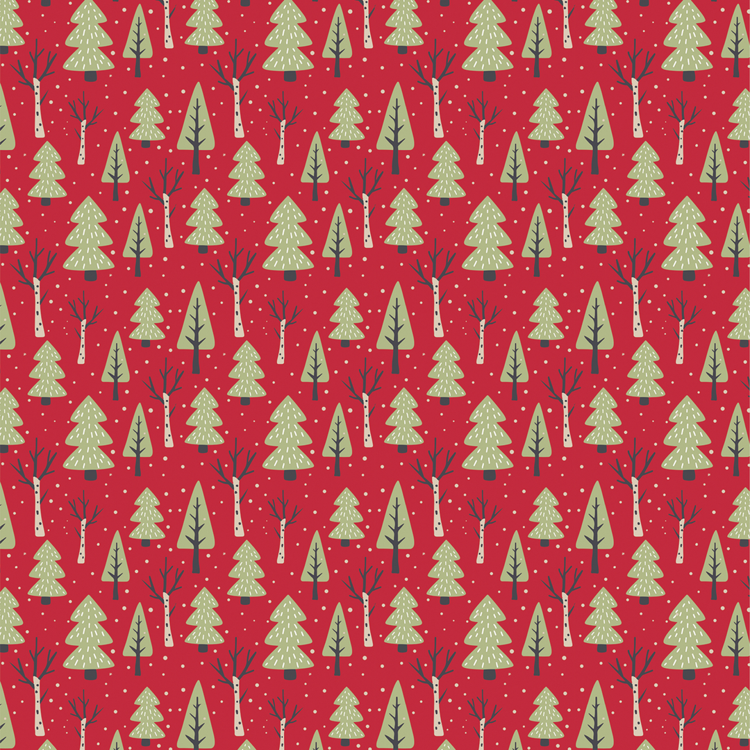 Fleece Throw Xmas Forest 120X150CM