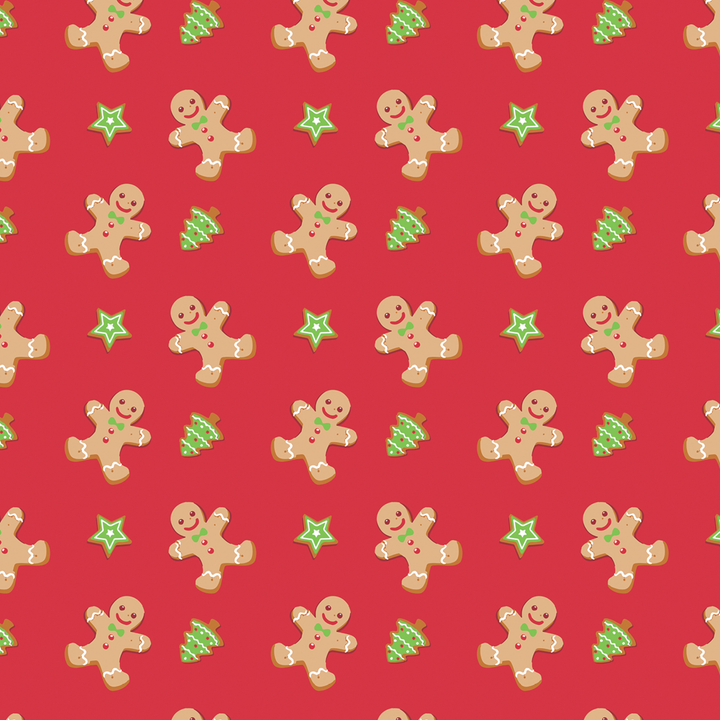 Fleece Throw Xmas Gingerbread 120X150CM