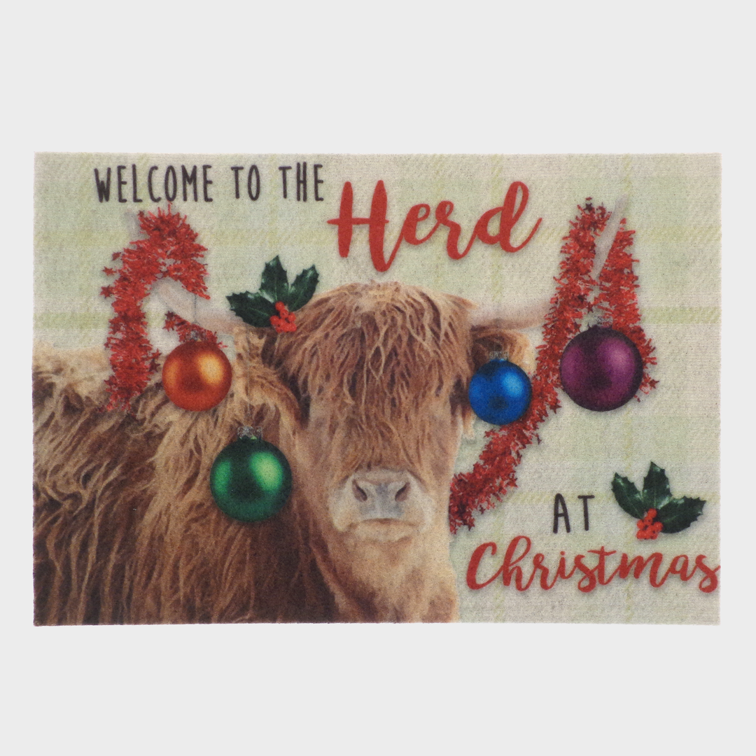 Xmas Printed Door Mat 40x58cm