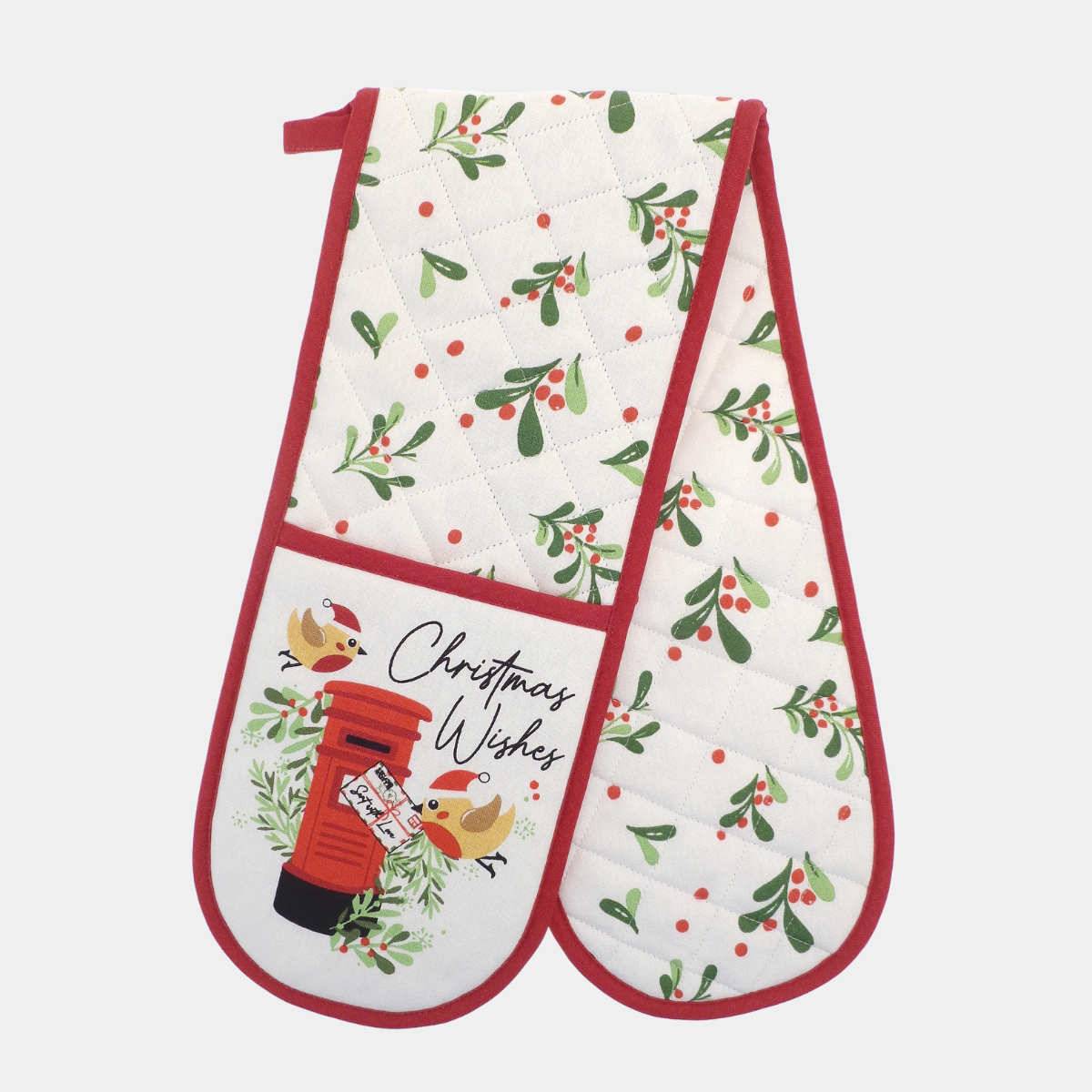 Christmas Wishes Double Oven Glove