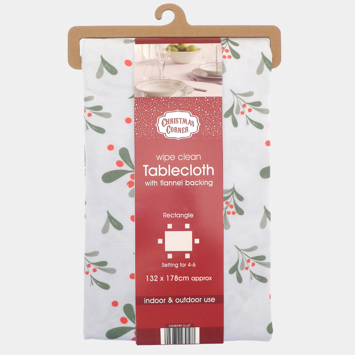 Christmas Wishes Wipe Clean Tablecloth