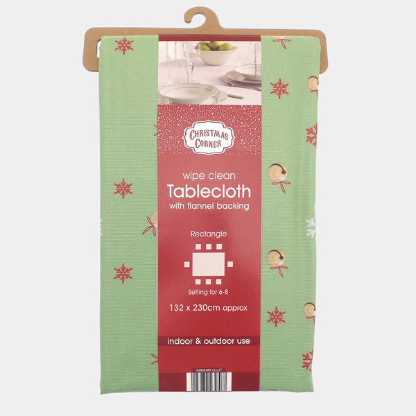 Jingle Bells Wipe Clean Tablecloth