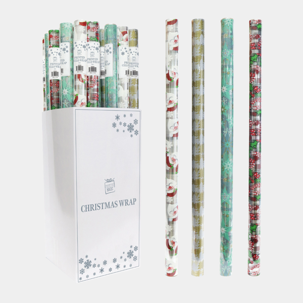Cellophane wrap printed 70cm x 5m x 1 roll