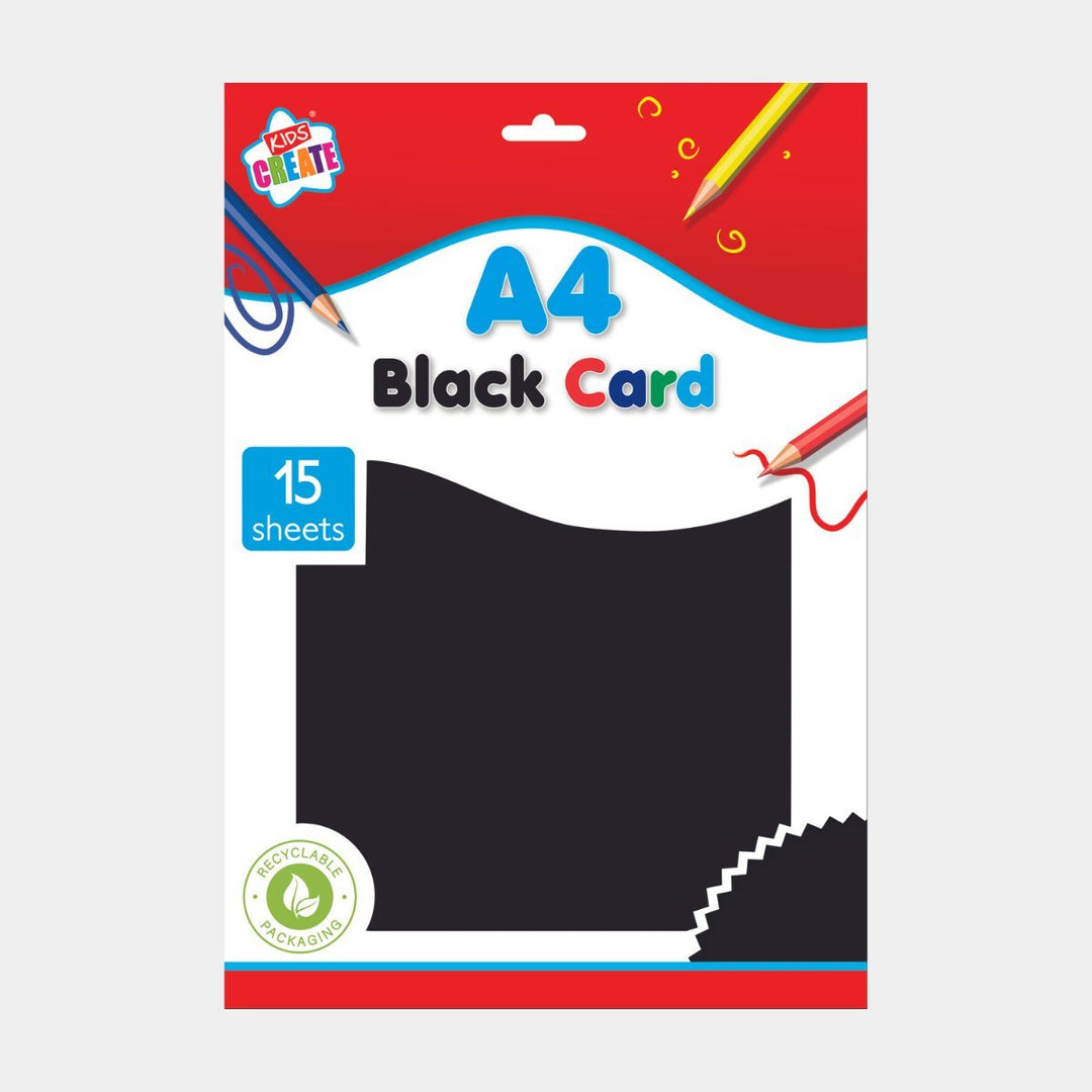A4 15 Sheets of Black Card from You Know Who's
